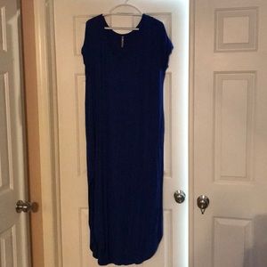 Royal blue maxi dress